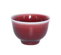 Taza De Té Lang Red Glaze Kung Fu Cerámica China 60 Ml Pequeña Roja Vino Salón Adecuado for Regalo Colección Toda Apropiada