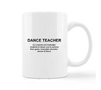 Taza De Té Leche Minimalista Para Profesor De Baile Con Asa. Agradecimiento Al Profesor De Baile. Regreso A Clases. Tazas De Cafe Ideal Tazas Desayuno Clásico Taza Personalizada Para 330ML