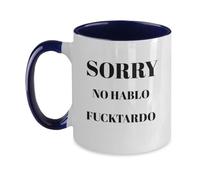 Taza De Té Lo Siento, No Hablo, Soy Un Hombre O Una Mujer Sarcásticos. Tazas Desayuno Ideal Tazas De Cafe Premium Taza Personalizada Para Cumpleaños Regalo Uso Diario 330ML