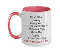 Taza De Té Lo Siento Por Tus Otros Hijos, Al Menos Me Tienes A Mí. Tazas De Cafe Ideal Taza Personalizada Premium Tazas Desayuno Para Uso Diario Cumpleaños Regalo 330ML