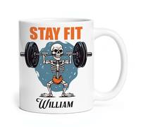Taza De Té Mantente En Forma De Forma Personalizada Tazas De Cafe Ideal Taza Personalizada Decorativa Tazas Desayuno Para Cumpleaños Regalo Todas Las Ocasiones 330ML
