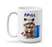Taza De Té Mapache Divertido Personalizado Tazas Desayuno Uso Diario Tazas De Cafe Clásico Taza Personalizada Para Cumpleaños Todas Las Ocasiones Oficina 330ML