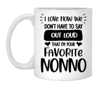 Taza De Té Me Encanta Cómo No Decimos En Voz Alta Que Soy Tu Nonno Favorito Tazas Desayuno Ideal Tazas De Cafe Decorativa Taza Personalizada Para Cumpleaños Uso Diario Regalo 330Ml