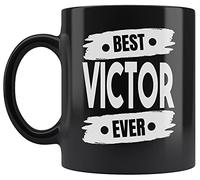Taza De Té Men Best Victor Ever Personalized Victor Name Birthday Black Tazas Desayuno Clásico Tazas De Cafe Decorativa Taza Personalizada Para Cumpleaños Uso Diario Todas Las Ocasiones 300ML