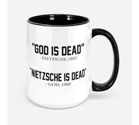 Taza De Té Nietzsche Nietzsche Dios Ha Muerto Nietzsche Ha Muerto Filosofía Divertida Filósofo Cristianismo Tazas De Cafe Ideal Tazas Desayuno Decorativa Taza Personalizada Para Regalo 330Ml