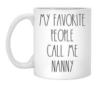 Taza De Té Niñera - Mis Personas Favoritas Me Llaman Niñera Taza Personalizada Decorativa Tazas De Cafe Premium Tazas Desayuno Para Uso Diario Cumpleaños Oficina 330Ml