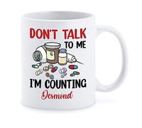 Taza De Té No Me Hables Estoy Contando Tazas Desayuno Clásico Tazas De Cafe Ideal Taza Personalizada Para Uso Diario Regalo Cumpleaños 330Ml