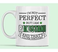 Taza De Té No Soy Perfecto, Pero Soy Pakistaní Y Eso Está Bastante Cerca. Bandera De Pakistán Tazas Desayuno Clásico Tazas De Cafe Premium Taza Personalizada Para Uso Diario Regalo Oficina 330Ml