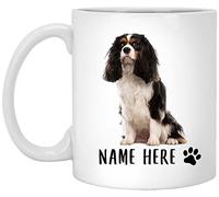 Taza De Té Nombre Personalizado Cavalier King Charles Spaniel Rojo Negro, Texto Personalizado Taza Personalizada Premium Tazas De Cafe Ideal Tazas Desayuno Para Cumpleaños