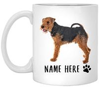 Taza De Té Nombre Personalizado Welsh Terrier Negro Rojo, Texto Personalizado Tazas Desayuno Premium Taza Personalizada Ideal Tazas De Cafe Para Uso Diario Oficina Cumpleaños