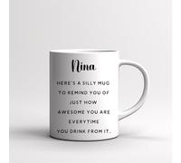 Taza De Té Nonna Para Recordarte Tazas Desayuno Clásico Tazas De Cafe Premium Taza Personalizada Para Cumpleaños Regalo Uso Diario 330Ml