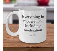 Taza De Té Oscar Wilde Everything In Moderation Moderation Quote Taza Personalizada Decorativa Tazas De Cafe Premium Tazas Desayuno Para Todas Las Ocasiones Oficina Uso Diario 300ML