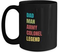 Taza De Té Papá Coronel Del Ejército Taza Personalizada Ideal Tazas De Cafe Decorativa Tazas Desayuno Para Uso Diario Regalo Cumpleaños 330Ml