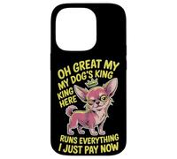 Taza de té para amantes de los perros, mujeres y hombres, linda raza pequeña, humor atrevido para mascotas Carcasa para iPhone 14 Pro