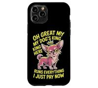 Taza de té para amantes de los perros, mujeres y hombres, linda raza pequeña, humor atrevido para mascotas Carcasa para iPhone 11 Pro