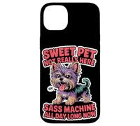 Taza de té para amantes de los perros, mujeres y hombres, linda raza pequeña, humor atrevido para mascotas Carcasa para iPhone 14 Plus