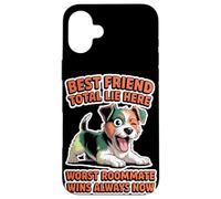 Taza de té para amantes de los perros, mujeres y hombres, linda raza pequeña, humor atrevido para mascotas Carcasa para iPhone 16 Plus