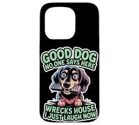 Taza de té para amantes de los perros, mujeres y hombres, linda raza pequeña, humor atrevido para mascotas Carcasa para iPhone 15 Pro