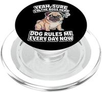 Taza de té para amantes de los perros, mujeres y hombres, linda raza pequeña, humor atrevido para mascotas PopSockets PopGrip para MagSafe