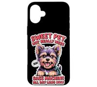 Taza de té para amantes de los perros, mujeres y hombres, linda raza pequeña, humor atrevido para mascotas Carcasa para iPhone 16 Plus