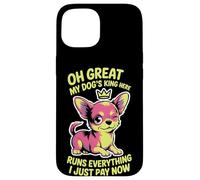 Taza de té para amantes de los perros, mujeres y hombres, linda raza pequeña, humor atrevido para mascotas Carcasa para iPhone 15