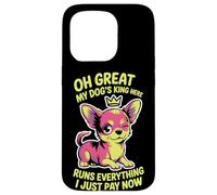 Taza de té para amantes de los perros, mujeres y hombres, linda raza pequeña, humor atrevido para mascotas Carcasa para iPhone 15 Pro