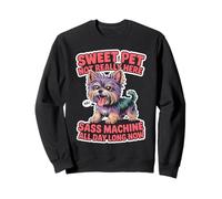 Taza de té para amantes de los perros, mujeres y hombres, linda raza pequeña, humor atrevido para mascotas Sudadera