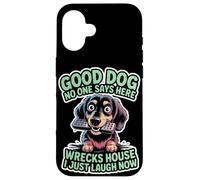 Taza de té para amantes de los perros, mujeres y hombres, linda raza pequeña, humor atrevido para mascotas Carcasa para iPhone 16