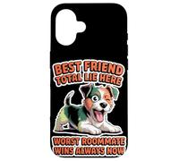 Taza de té para amantes de los perros, mujeres y hombres, linda raza pequeña, humor atrevido para mascotas Carcasa para iPhone 16