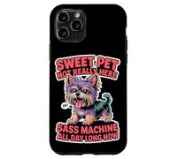 Taza de té para amantes de los perros, mujeres y hombres, linda raza pequeña, humor atrevido para mascotas Carcasa para iPhone 11 Pro
