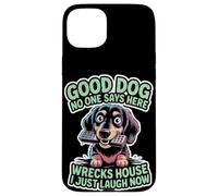 Taza de té para amantes de los perros, mujeres y hombres, linda raza pequeña, humor atrevido para mascotas Carcasa para iPhone 15 Plus