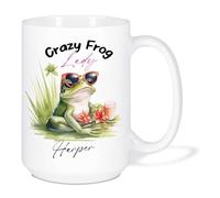 Taza De Té Personalizado De La Mujer Rana Loca Tazas Desayuno Ideal Tazas De Cafe Uso Diario Taza Personalizada Para Cumpleaños Todas Las Ocasiones Oficina 330ML