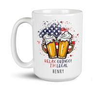 Taza De Té Personalizado Relax Gringo Soy Legal Tazas Desayuno Decorativa Tazas De Cafe Clásico Taza Personalizada Para Todas Las Ocasiones Cumpleaños Oficina 330ML