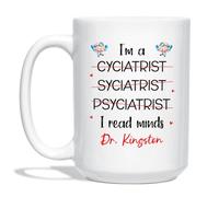 Taza De Té Personalizado Soy Psiquiatra Leo Mentes Para 330ML