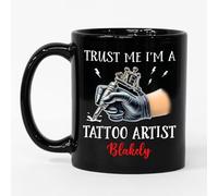 Taza De Té Personalizado Soy Un Artista Del Tatuaje Negro Para 330ML