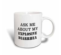 Taza De Té Pregúntame Sobre Mi Diarrea Explosiva Taza Personalizada Premium Tazas De Cafe Clásico Tazas Desayuno Para Regalo Uso Diario Oficina 330Ml
