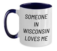 Taza De Té Someone In Wisconsin Loves Me Funny From To In Wisconsin Christmas Tazas Desayuno Decorativa Tazas De Cafe Premium Taza Personalizada Para Todas Las Ocasiones Oficina Cumpleaños 300ML