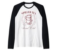 Taza de té Spilled Tea Social Club Vintage Coquette Girlycore Camiseta Manga Raglan