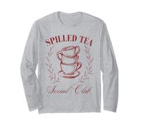 Taza de té Spilled Tea Social Club Vintage Coquette Girlycore Manga Larga