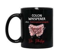 Taza De Té Susurrador De Colon Personalizado Negro Para 330ML
