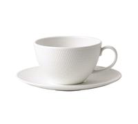 Taza De Té Wedgwood Gio Blanca 0,26 L Con Plato 2 Piezas