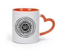 Taza de Té y Café Genial Yoga Buen Humor Solo Frases Yoga Estudio de Yoga （11oz/320ml） Regalo divertido para amantes del café, mejores amigos del trabajo, compañeros de trabajo y amigos Naranja