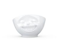 Fifty Eight PRODUCTS Schale-lachend weiß Cuenco, Porcelana, 12 x 12 x 10 cm, T010701
