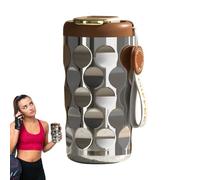 Taza de vacío aislada: 410 ml de café de acero inoxidable, vaso de viaje térmico | Taza de bebidas frías y calientes de doble pared para acampar, coche, hogar y fiesta para un si