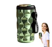 Taza de vacío aislada: 410 ml de café de acero inoxidable, vaso de viaje térmico | Taza de bebidas frías y calientes de doble pared para acampar, coche, hogar y fiesta para un si