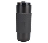 Taza de vacío de acero de acero inoxidable botella de agua aislada taza térmica jarra de agua a prueba de fugas para viajes al aire libre acampando caminata 520 ml (Gris)