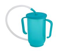 Taza de veleta adulta - taza a prueba de fugas, vaso de precipitado resistente a derrames | Manijas de comodidad, pico de distribución controlada, base sin punta, diseño de sorbo para