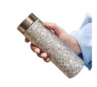 Taza de viaje aislada de 300 ml, doble pared, titanio puro, ligera, para bebidas frías y calientes, ideal para uso diario y actividades al aire libre (300 ml, plateado)