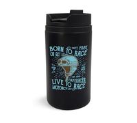 Taza de viaje Born to Race, vaso de viaje, taza de café aislada, taza portátil
