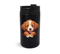 Taza de viaje con diseño de perro de Nova Scotia Duck Tolling Retriever, vaso de viaje, taza de café aislada, taza portátil